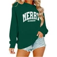 thumbnail image 3 of Neewe Women's Oversized Sweatshirt Christmas Crewneck Long Sleeve Casual Loose Pullover Tops, 3 of 8