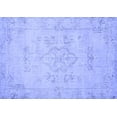 thumbnail image 1 of Ahgly Company Machine Washable Indoor Rectangle Persian Blue Traditional Area Rugs, 6' x 9', 1 of 4
