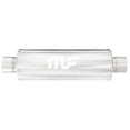 thumbnail image 1 of Magnaflow Performance 14156 Exhaust Muffler  4 Inch Diameter Polished Stainless Steel Case; Single 2-1/2 Inch Center Inlet; Single 2-1/2 Inch Center Outlet; 6 Inch Body/ 12 Inch Overall Length, 1 of 2