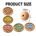thumbnail image 2 of 100 cuentas de lentejas de silicona de 0.472 in para hacer llaveros, kit de clips para chupete, cuentas redondas de goma para dentición, collar, pulsera, cuentas, accesorios de joyería, 2 of 5