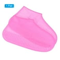 thumbnail image 3 of Cubierta de zapato impermeable de silicona Uxcell 29x16.5cm(L) sobrecalzado protectores de botas de lluvia galoshes rosa, 3 of 7