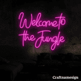 thumbnail image 3 of Craftnamesign Welcome To The Jungle Neon Sign for Bedroom Living Room Bar Wall Decor, 3 of 5