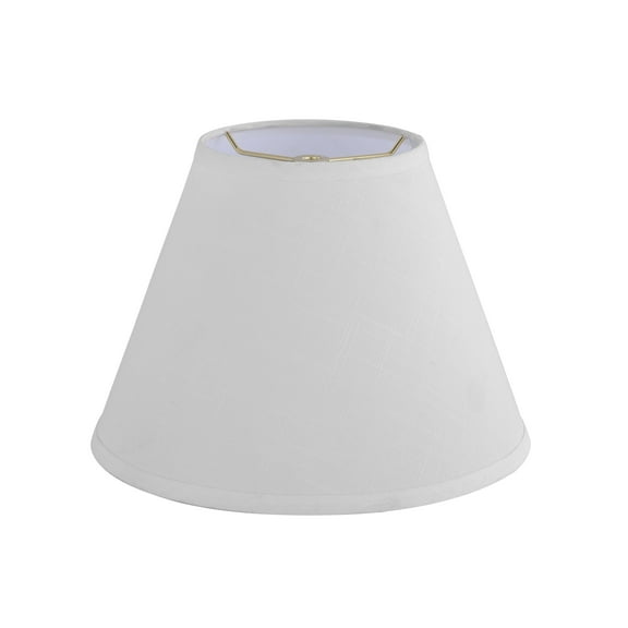 Aspen Creative 32634 Transitional Hardback Empire Shaped Spider Construction Lamp Shade in Off White, 12" wide (6" x 12" x 9")