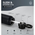 thumbnail image 2 of SIPPA 24 fl oz Stainless Steel Insulated Water Bottle with Straw & Handle for Adults – Leak Proof Magnetic Phone Holder, Black, 2 of 9