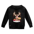 thumbnail image 4 of Chandails à Capuchon & Chandails en Molleton pour Filles Imprimé de Noël Col Rond Chandail à Capuchon pour Enfants Manteau Chaud pour Automne et Hiver Chandail à Manches Longues pour Garçons et Filles, 4 of 4
