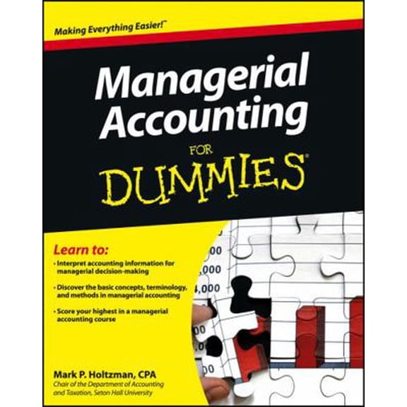 Pre-Owned Managerial Accounting for Dummies (Paperback) 1118116429 9781118116425