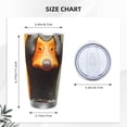 thumbnail image 4 of Lsque Colorful Painted Duck Pattern 20oz Car Cup with Lid and Straw, Insulated Coffee Cup with Straw Topper, Spill Proof Travel Coffee Mug, Stainless Steel Tumble-Straw Two-piece Set, 4 of 8