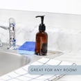 thumbnail image 3 of Botellas con dosificador de vidrio ámbar de 300 ml (paquete de 4); Ideal para lociones, jabón líquido, aromaterapia y más. Botella dividida., 3 of 5