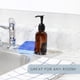 thumbnail image 3 of Botellas con dosificador de vidrio ámbar de 300 ml (paquete de 4); Ideal para lociones, jabón líquido, aromaterapia y más. Botella dividida., 3 of 5