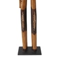 thumbnail image 5 of 8" x 40" Orange Wood Giraffe Sculpture, by DecMode, 5 of 9