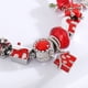 thumbnail image 3 of Pulsera navideña para mujer, pulsera colgante con dije de cuentas navideñas, pulsera de cadena de serpiente, regalo de joyería navideña, 21 cm, 3 of 7