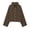 Brown 05, variant on Karymi Rain Coats for Women Polka Dot Windbreaker Jacket, Stand Collar Button Front Drawstring Hem Cropped Coat with Side Pockets, Casual Long Sleeve Outdoor Anorak