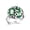 Multi 2, variant on Soccer Pattern Stainless Steel Rings for Women, Open Adjustable Ring Promise Ring Jewelry Gifts