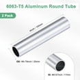 thumbnail image 3 of Uxcell 2-Pack 6063 Aluminum Round Tube, 17mmx20mm(IDxOD) 100mm Length Straight Tubing, 3 of 7