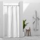 thumbnail image 1 of Barossa Design Cortina de ducha con patas de garra con 12 imanes – 36 ganchos de metal incluidos, 180 pulgadas de ancho x 70 pulgadas de alto, PEVA impermeable sin PVC, ojales de metal – esmerilado, 1, 1 of 4