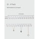 thumbnail image 4 of 2Pcs Acrylic Necklace Hanger Holder Wall Mounted Jewelry Organizer with 12 Gems Shape Hooks for Brac, 4 of 5
