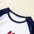 thumbnail image 4 of PatPat Christmas Pajamas Family Matching Pajamas Sets Letter Print Childlike Long Sleeve Pjs, Dark blue, S, 4 of 5