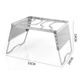 thumbnail image 3 of Windproof Folding Outdoor Stove Stand Adjustable Heights Portable Design for Camping Cooking 304Stainless Steel Texture, 3 of 8