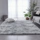 thumbnail image 2 of Alfombra Tabayon Shag, 150 x 210 cm, gris claro, antideslizante, 2 of 6