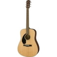 thumbnail image 3 of Fender CD-60S Solid Top Dreadnought Acoustic Guitar, Left Handed - Natural w/ Gig Bag, 3 of 4