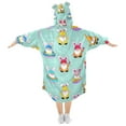 thumbnail image 2 of joogoo Wearable Blanket Hoodie for Cute Gnomes Oversized Sherpa Hooded 3-14 YR M, 2 of 7