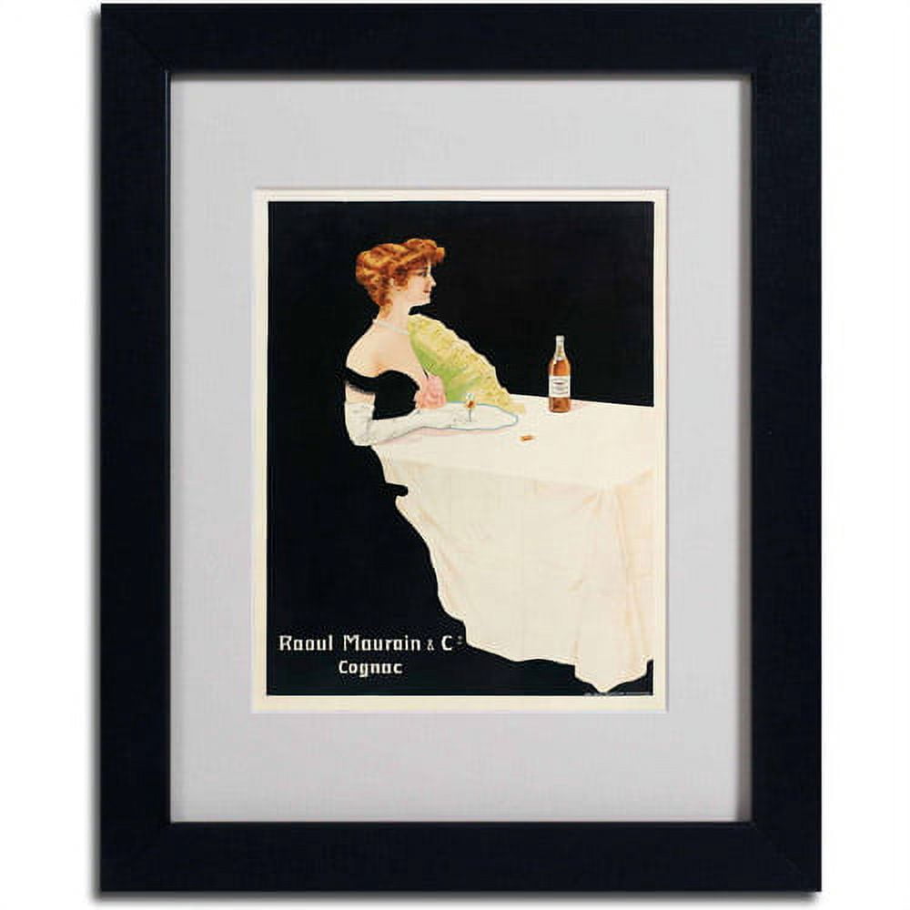 Trademark Fine Art "Raoul Maurain and Co Cognac," Black Frame
