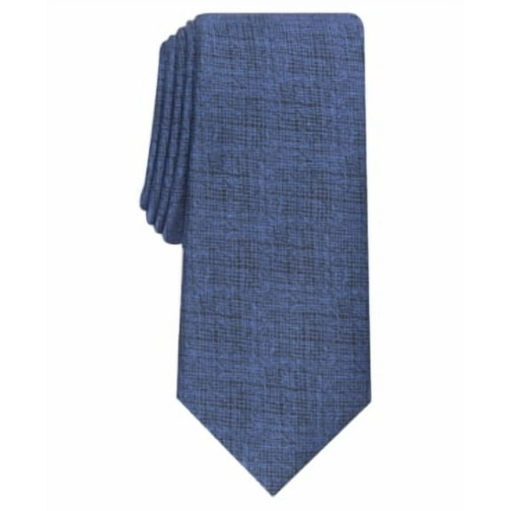 Alfani Men's Solid Slim Tie Light Navy Blue Necktie