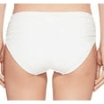 thumbnail image 5 of Michael Kors Swimwear Women's Standard Solid Classic Shirred Bottom, White, 5 of 6