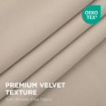 thumbnail image 2 of Cortinas Joydeco Beige Claro de Terciopelo Opacas 132x213 cm 2 Paneles, 2 of 9