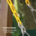 thumbnail image 3 of REDCAMP High Back Toddler Bucket Swing Seat with Coated Chains, Heavy Duty Kids Swing Seat for Outside Backyard, Green, 3 of 9