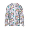 thumbnail image 1 of Fotbe Unicorn DoingYoga Chaqueta con Protección Solar UPF 50+ para Hombre y Mujer, Camisa con Capucha y Bolsillos-X-Large, 1 of 7