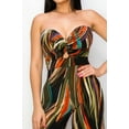 thumbnail image 4 of FASHNZFAB Allover Print Twist Front Wide Leg Jumpsuit, 4 of 5