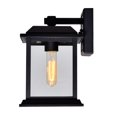 thumbnail image 1 of CWI Lighting Blackbridge 1 Light Outdoor Black Wall Lantern, 1 of 5