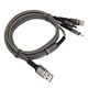 thumbnail image 5 of Cable de carga múltiple, 3 en 1 Cable de carga múltiple micro USB tipo C Cable de carga múltiple Respuesta rápida, 5 of 12