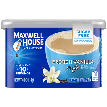 Maxwell House International Cafe Sugar Free French Vanilla Beverage Mix