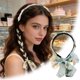 thumbnail image 2 of Diadema de raso para mujer, diadema ajustable, diadema de cinta suave, diadema de gasa con nudo en X, para uso diario, 2 of 5