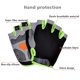 thumbnail image 2 of Guantes con mancuernas para hombre y mujer, manoplas antideslizantes transpirables de medio dedo para levantamiento de pesas, gimnasio, entrenamiento físico, ciclismo Fivean Guantes deportivos, 2 of 2