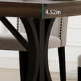 thumbnail image 5 of Ourlova Wood Dining Table for 6 to 8 with 2 Large Drawers 7087 Inch Long Farmhouse Rectangular Kitchen Dining Table and Thick Table Top Sturdy Frame for Big Family Dinette Rustic Gray, 5 of 5