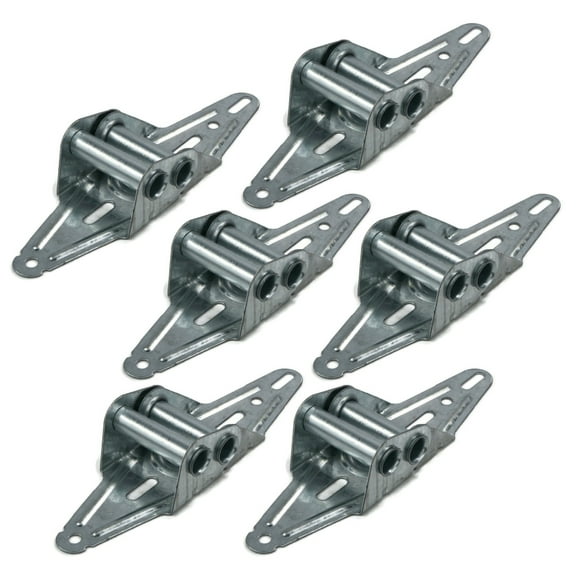 The ROP Shop (Pack of 6) Overhead Garage Door #2 Hinges, Narrow Body for Edge Panel Mounting