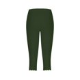 thumbnail image 4 of Clearance Capri Pants for Women, Xunlbb 2PCWomen's Summer High Waisted Solid Color Capris Matching Slim Fitting Yoga Gym Pants(Army Green,XXXL), 4 of 6