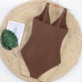thumbnail image 4 of Bathing Suit for Women Tummy Control Women's One Piece Swimsuit Swimsuits For Women Bathing Suit Retro Ruched Push Up Vintage Padded Swimwear, 4 of 4