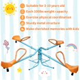 Outdoor Kids Spinning Seesaw Sit and Spin Teeter Totter Outdoor