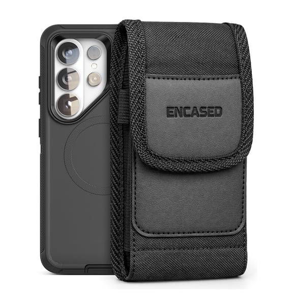 Encased Holster for Samsung Galaxy S26 Ultra (2-in-1) Full Body Protective Phone Case & Belt Clip Pouch (Black)