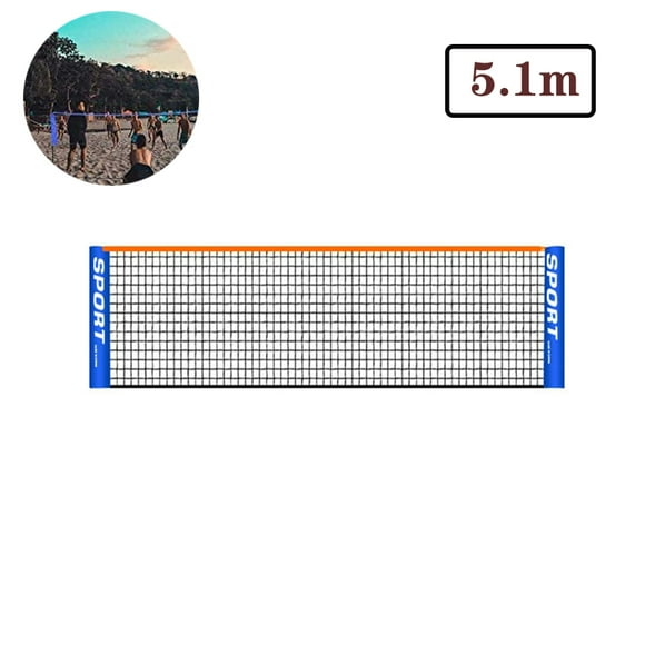 Portable Tennis Net, Durable Nylon Mesh Badminton Net