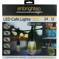 thumbnail image 3 of Enbrighten LED Vintage Café String Lights, 24ft, Acrylic Bulbs, 35629, 3 of 11