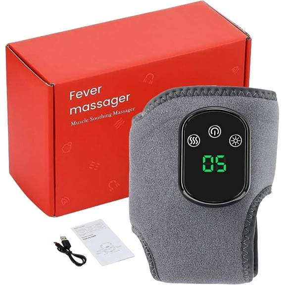 Soleva Foot Massager, Soleva 3 in 1 Foot Massager, Wireless & Portable Triple Method Heated Ankle Wrap with 3 Vibration Modes, 5 Heat Level for Relaxation