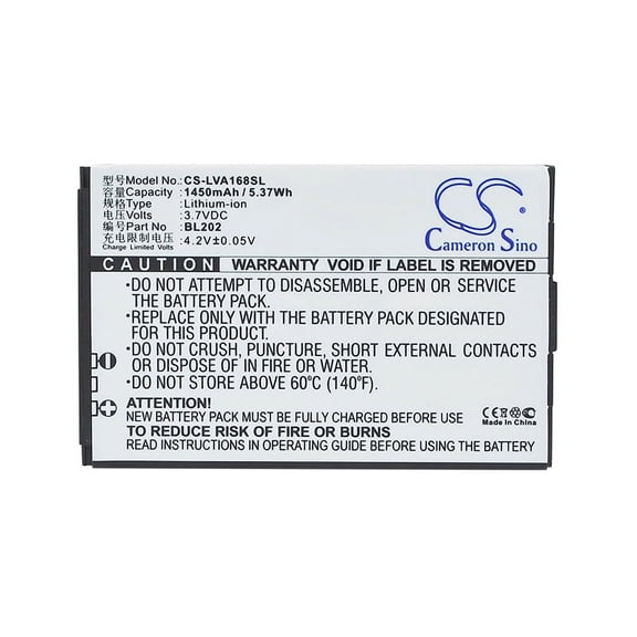 1450mAh BL202 Battery for Lenovo MA168 MA169