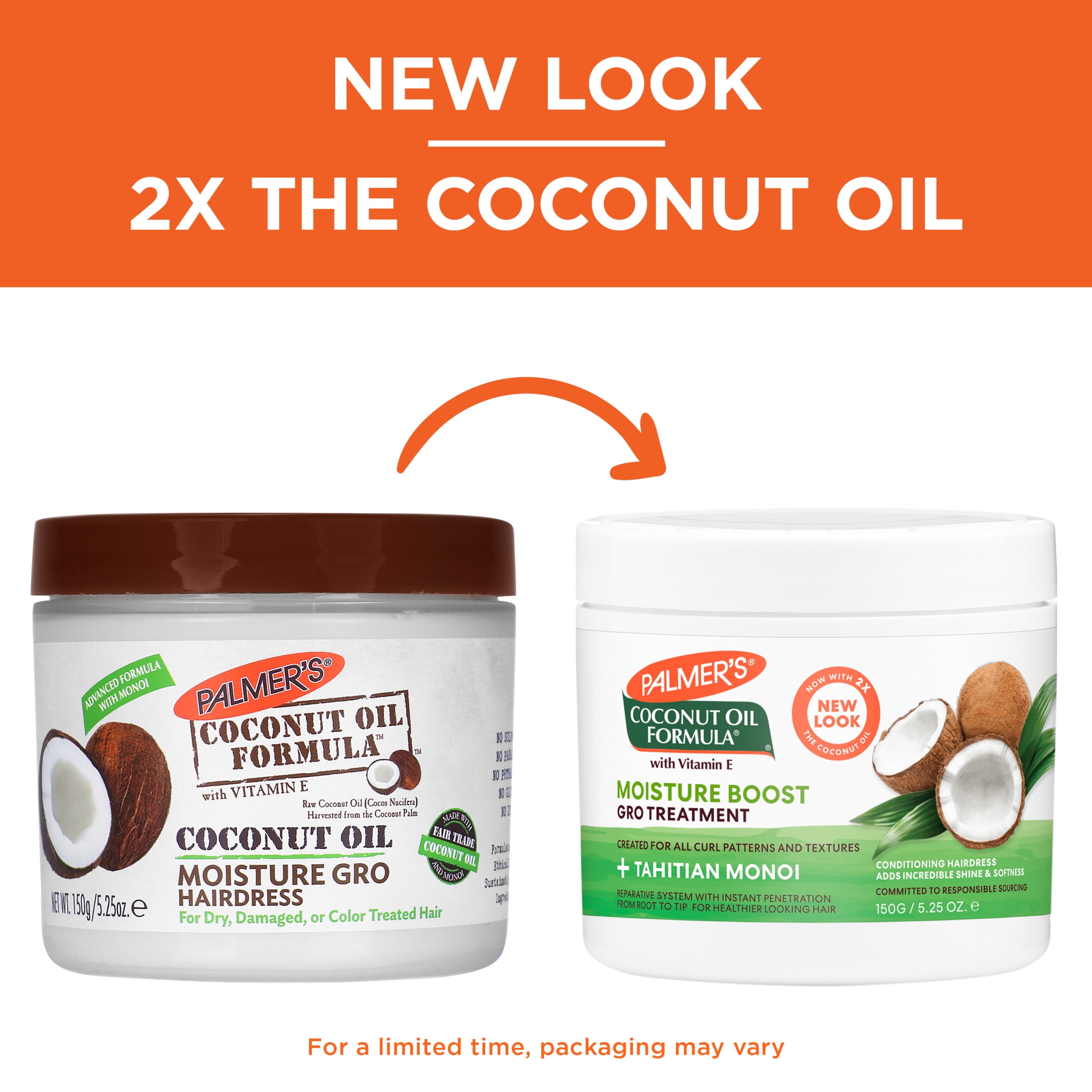 (4 pack) Palmer's Coconut Oil Formula Moisture Boost Gro Treatment, 5.25 oz.