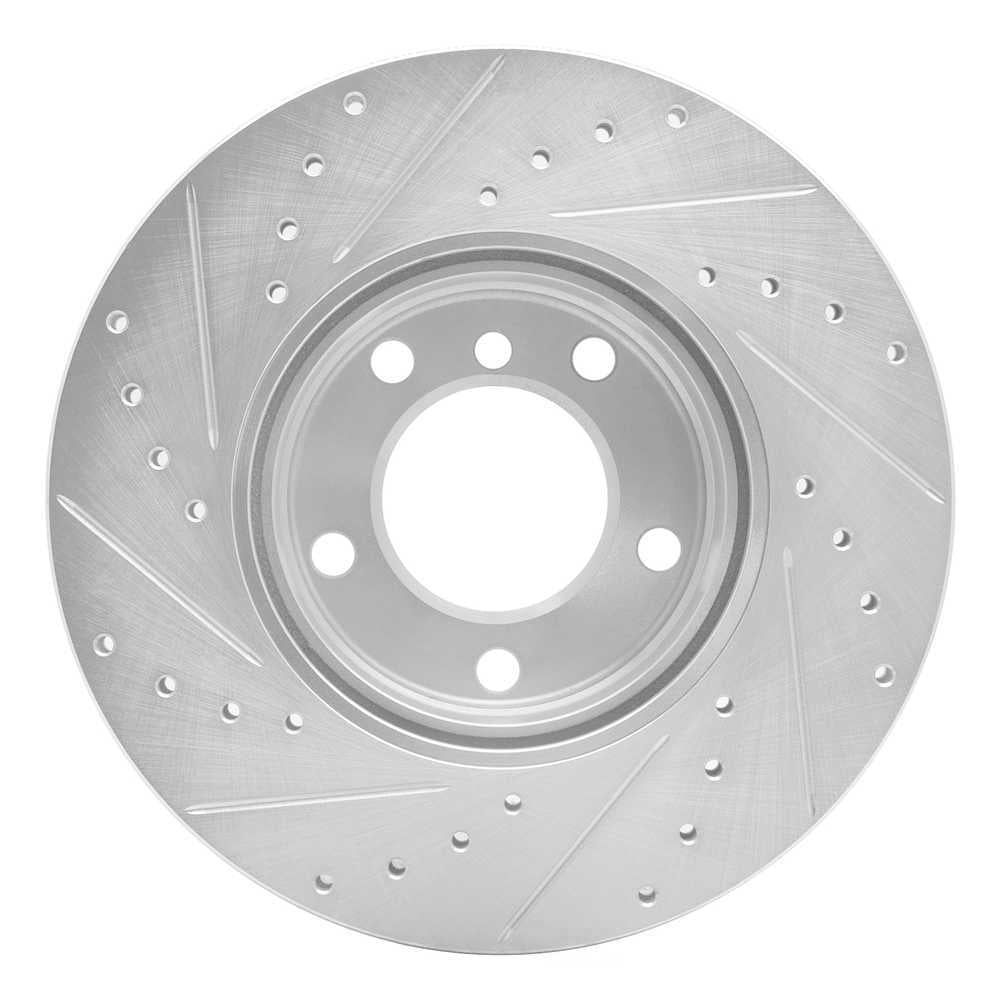 Dynamic Friction Company 631-31043R DFC Brake Rotor - Drilled And Slotted - Silver