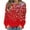 Y-Red, variant on Christmas Womens Tops Gnome Print Shirt Costume Casual Round Neck Sweatshirt Pullover Xmas Long Sleeve Shirts Holiday Tops for Women